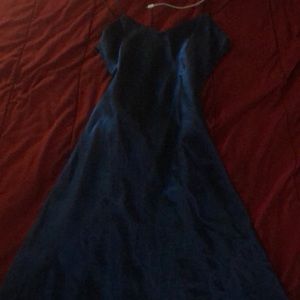 Long blue dress